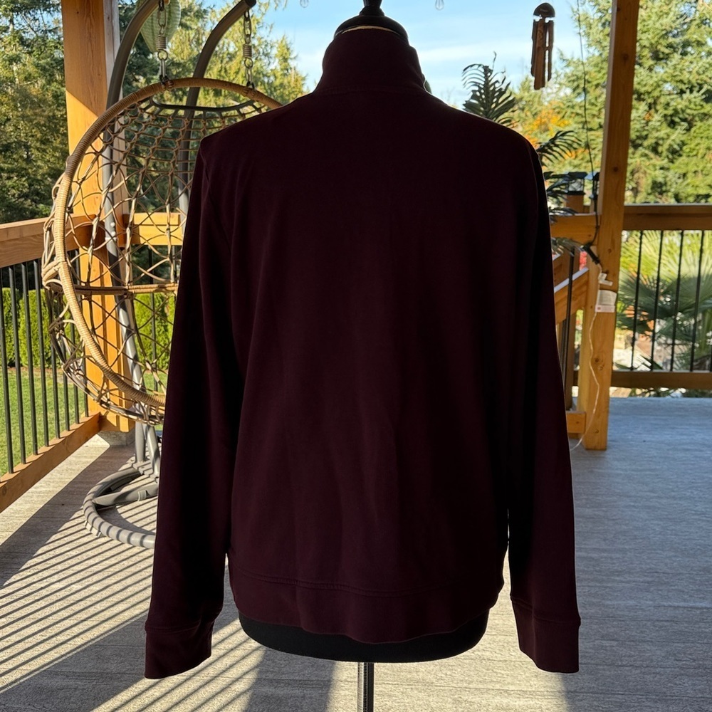Talbots | Ruffle Placket Mockneck Pullover Sweater - Picture 6 of 8